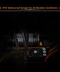 Close-up of IP67 waterproof 2250KV Sensored Brushless RC Car Motor For 1/8 Scale Monster Trucks, coiled wiring