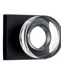 Matte Black Glass Privacy Door Knob With Lock For Bathroom And Bedroom Vintage Crystal Interior Handle Easy Install Kit