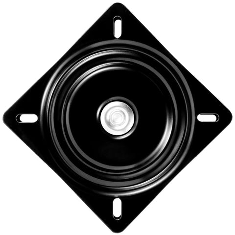 Top view of Heavy Duty 6 Inch Bar Stool Swivel Plate 360 Degree Ball Bearing Replacement Square Seat Swivel Base For Recliner Chair Or Furniture