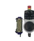 Pro Grade Hand Wheel HBA-098110 114249 For CNC Machines, featuring a metal rim and ergonomic design, shown with connector