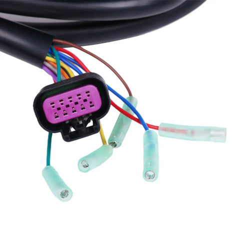 Remote Control Box Cable Main Wire Harness 15 Feet Length 881170A13 for Mercury Marine MerCruiser and connectors detail