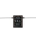 Ar6210X DSMX 6 Channel RC Receiver rear view showing antennas for JR/Spektrum transmitters, supports RC planes and drones.