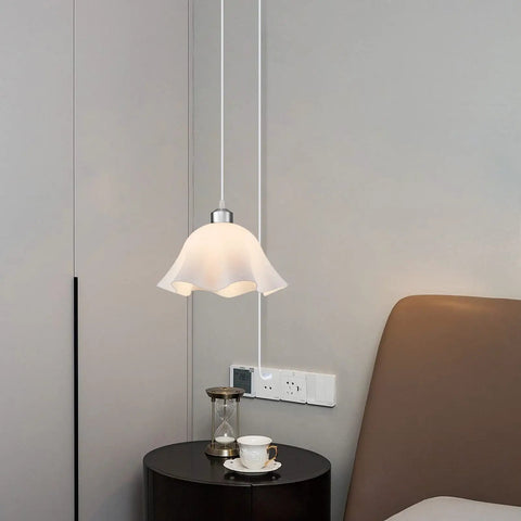 Two Pack Plug In Pendant Lights With A 15 Foot Cord Frosted White Shade On Off Switch No Hard Wiring Easy Ceiling Lighting