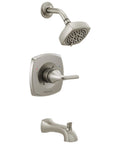 Parkwood Tub And Shower Trim Kit Brushed Nickel With 6 Function Shower Head for a Dope Shower Upgrade