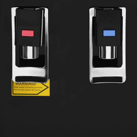 Hot And Cold Water Dispenser With Five Gallon Top Loading Electric Heater And Cooler child lock faucets close-up
