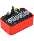 Six Port Battery Charging Hub with BT2.0 and PH2.0 connectors, compact red design for RC toys and hobby cells
