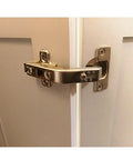 Heavy Duty Stainless Steel Lazy Susan Cabinet Hinges 2 Pack Boast 135 Degree Wide Swing for corner cabinets with brushed finish.