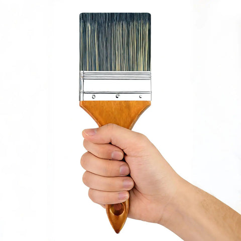 10 Pack Professional Paint Brush Set With Flat And Angled Brushes In Sizes 4 Inch, 3 Inch, 2.5 Inch, 2 Inch, 1.5 Inch And 1 Inch For Walls, Trim And Cabinets, All In One Bulk House Painting Tool Kit For Indoor And Outdoor Projects