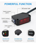 Through-Beam Photoelectric Proximity Sensor Switch With Diffuse Reflection Detection E3Z D82 PNP Economical Dope Value Budget-Friendly Range Options 10cm 80cm 2m 5m For Industrial Automation And Quick Reliable Sensing, black sensor