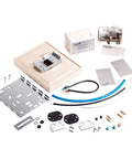 Pneumatic Thermostat DA 55 To 85 Degree Fahrenheit with Cover and Two-Pipe Conversion Kit T-4002-30x Series components.