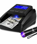 Street Smart Money Scanner With Portable Uv Tool Ir Mg Security Scan For Usd Eur Gbp Fake Bill Buster And Automatic Four Way Cash Value Tally Machine For Local Shops showing USD bill detection.