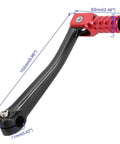 CNC Aluminum Folding Gear Shift Lever For 50cc To 160cc Pit Bikes, Adjustable Angle, 152mm Length, Beefed Up Off Road Shift Arm