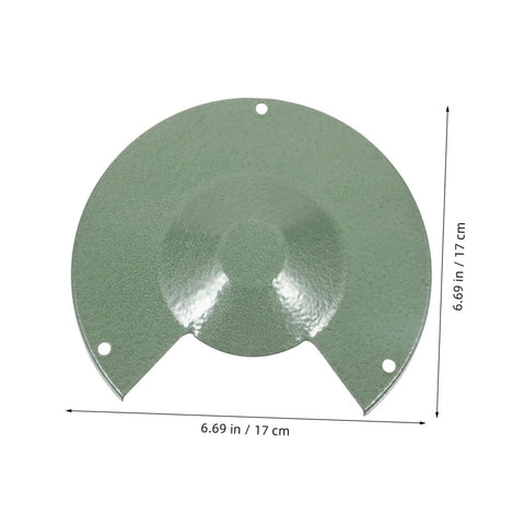 Green iron angle grinder wheel guard protector easy install safety shield for grinding machines, dimensions 6.69 in x 6.69 in