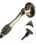 Retro Zinc Alloy Cabinet Pull Ring Handles Set Of 4 For Doors And Drawers, Vintage Style Furniture Hardware, detail view of the handle.