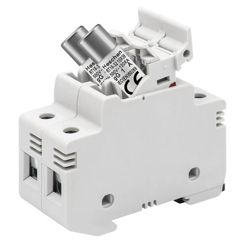 Industrial Grade Cylindrical Ceramic Fuse 10x38mm 1A 500V AC 100kA Gg Fast Acting Replacement for DIN Rail Control Panels