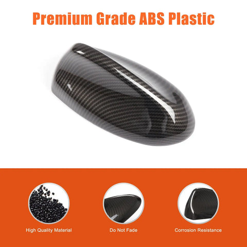 Shark Fin Antenna Cover Cap For Alfa Romeo Giulia Stelvio, slick carbon fiber pattern, premium ABS material, factory look