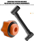 Top Tier Oil Funnel Kit With Flexible Spill Proof Designs And Color Coded Connectors For Fast Garage Oil Changes On Any Car Or Truck Without Extra Adapters So You Can Get Your Fleet Rolling Smooth Today: adjustable orange cap and black hose for oil transfer.