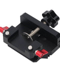 Black 3 In 1 Dowel Jig Kit Self Centering With 6mm 8mm 10mm Drill Bits Aluminum Alloy Drill Guides For Precise Woodworking