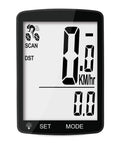 Wireless Bike Computer With 20 Functions All Weather Waterproof Speedometer And Odometer 3 Inch Big LCD Screen showing KM/hr