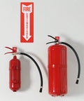 2 Pack Fire Extinguisher Holder And 4 Sign Stickers, Heavy Duty Wall Mount Brackets For 5 To 20 Lb Extinguishers