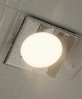 predolo Square LED Recessed Light Dimmable Indoor Lighting Spring Clip, 7W, mounted on ceiling with soft white light.