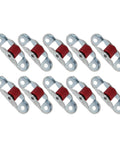 Sliding Window Pulley Roller Set 10 Pieces Durable Stainless Steel With Base For Cabinets And Doors Silent Jam Free Plastic Wheel 12mm Wide For Smooth Sliding Windows And Cabinets Includes Mounting Hardware.