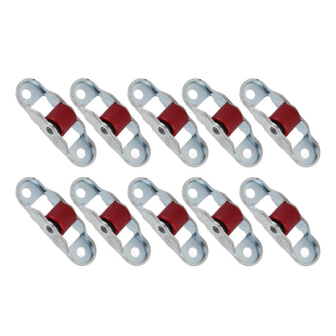 Sliding Window Pulley Roller Set 10 Pieces Durable Stainless Steel With Base For Cabinets And Doors Silent Jam Free Plastic Wheel 12mm Wide For Smooth Sliding Windows And Cabinets Includes Mounting Hardware.