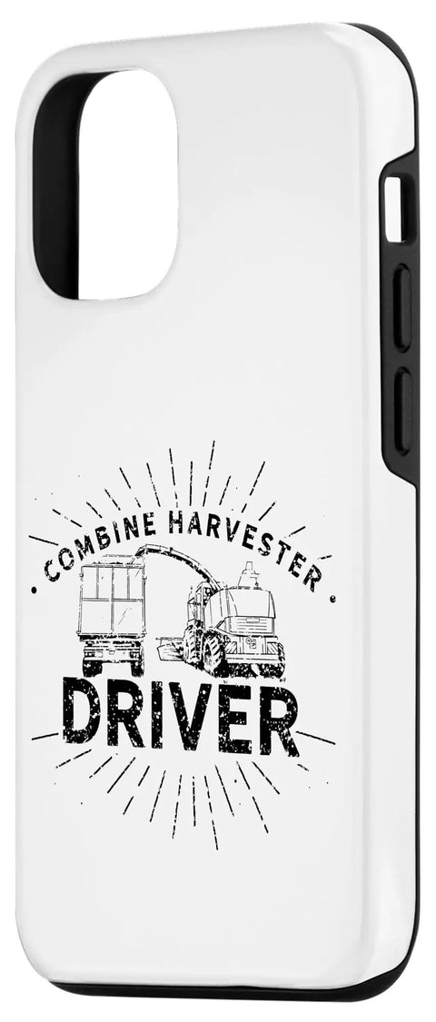Combine Harvester Driver Themed Case For iPhone 13 With Threshing Harvesting Machine Vibe Dope Farm Tech Shield Premium Gift