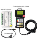 NK105 G3 Three Axis CNC Motion Control System DSP Controller With Hand Wheels, including controller and USB cable.