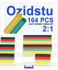 Pro Grade 164 Piece Heat Shrink Tubing Kit Eight Sizes For Auto Industrial And Home Wiring Color Coded Insulation