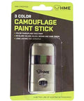 3 Color Camo Face Paint Stick For Hunting With Mess Free Application Long Lasting Concealment Makeup in packaging