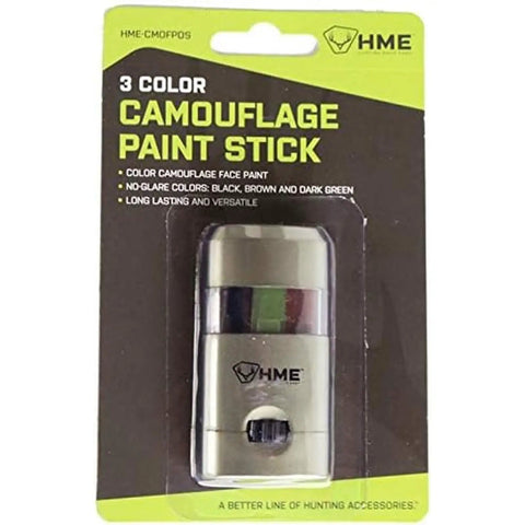 3 Color Camo Face Paint Stick For Hunting With Mess Free Application Long Lasting Concealment Makeup in packaging