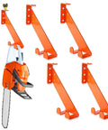 3 In 1 Chainsaw Holder Wall Mount Heavy Duty 10 Inch Steel Rack With Vertical Or Horizontal Storage 180 Lbs Capacity