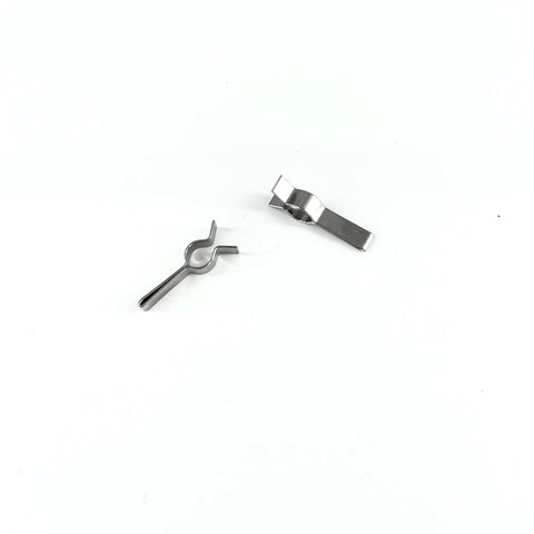 Refrigerator Icemaker Y Clip Assembly Kit With Cooling Loop Retainer For Easy DIY Replacement Stops Frost Buildup And Drips Includes Two Y Clips And One Retainer Fits DA61-12775A And Related Models AP6261443 4922147 EA12115467, two metal clips