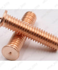 Killer Grade Copper Plated Steel Weld Studs For Capacitor Discharge Metal Fabrication M3 precision threaded fasteners in bulk.