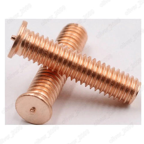 Killer Grade Copper Plated Steel Weld Studs For Capacitor Discharge Metal Fabrication M3 precision threaded fasteners in bulk.