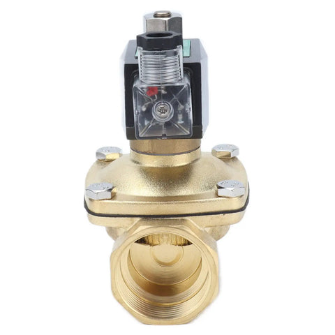 Heavy Duty Brass Solenoid Valve Normally Open With Manual Override Badass Flow For Plumbing Automation And Fluid Control AC110V Direct Acting Diaphragm Design Top Shelf Reliability No Sweat Install