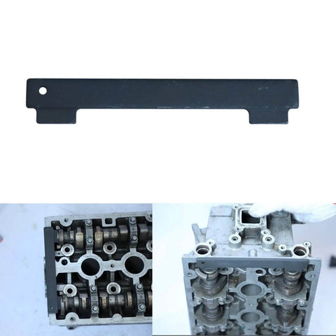 All-In-One Camshaft Alignment And Timing Tool Kit For GM 16V 1.4L 1.6L 1.8L Engines showing tool and engine components.