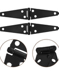2 Pack Heavy Duty Strap Gate Hinges With Screws Galvanized Iron Outdoor Fence Hinges for Stability and Security