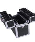 3 Layer Aluminum Toolbox Organizer Folding Portable Tool Box With Four Lift Trays for massive storage and quick access
