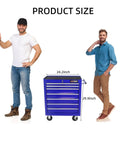 Rolling Tool Chest With Seven Drawers On Wheels Heavy Duty Steel Tool Cabinet Lockable Toolbox On Wheels For Garage And Workshop