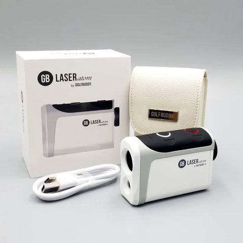 Sleek Compact Golf Laser Rangefinder With Slope Mode And Vibration Pin Finder Delivers Quick As Lightning Zero Second Technology At 880 Yards Comes Loaded With Rechargeable Battery And Leather Magnetic Case For Any Weekend Golfer