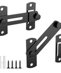 180 Degree Flip Sliding Barn Door Lock For Privacy Set Of 2 Premium 304 Stainless Steel Barn Door Latch With Corrosion Resistant Finish