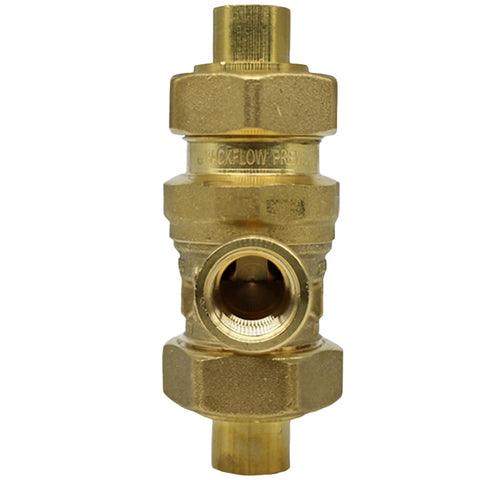 Rock Solid Dual Check Valve Backflow Preventer With Intermediate Atmospheric Vent For Half Inch Piping Brass Body