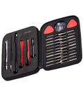 Super Dope 32 In 1 Precision Screwdriver Set With Magnetic Bits Perfect For Fixing Phones And Gadgets Ergonomic Handle Makes Tech Repair A Breeze Anywhere, open case with bits