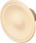 Ivory Plastic Bi-Fold Door Pull Knob Pack With Large Base, 1-13/16 Inch Diameter, Easy Grip For Smooth Open, Fits Doors Up To 1-3/8 Inch Thick