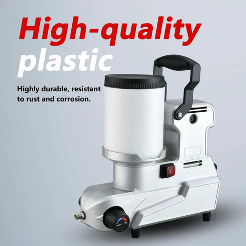 Powerful Airless Paint Sprayer With Long Hose For Fast Smooth Latex Coats Indoor Outdoor Use showing durable high-quality plastic construction.