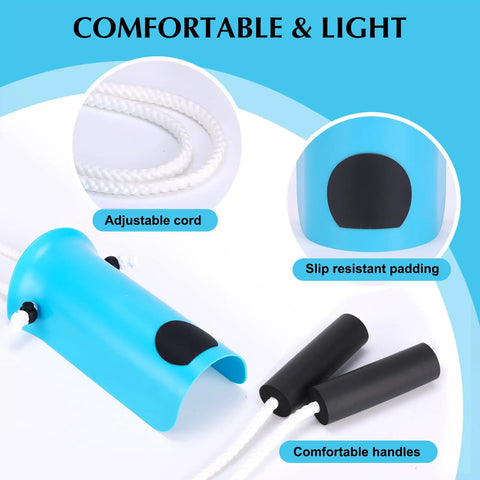 Wide 3.93 Inch Sock Aid With Foam Handles For Easy On Off Regular Socks Dress Socks Athletic Socks And Calf Socks Senior Friendly Grab And Go Sock Helper For Elderly People Blue, adjustable cord and slip resistant padding