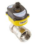 Electric Ball Valve One And A Quarter Inch Full Bore With 24V Actuator And Universal 110 230V Power Adapter Automatic Return Normally Closed Water Valve DN32MM For Easy Plumbing Control And Auto Irrigation Systems