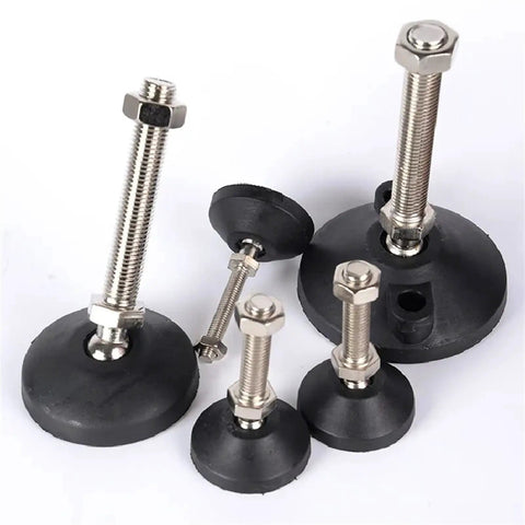 Adjustable Leveling Feet For Furniture, Stainless Steel And Nylon Support Legs, Non Skid Pads, Easy Height Adjustment, Quick No Tool Setup, Heavy Duty Stability For Tables, Desks, Sofas, Cabinets, And More, Multiple Size Options, pack of 4